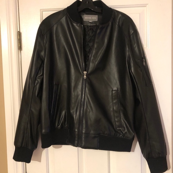 Michael Kors Other - Michael Kors Black Faux Leather Jacket for Men